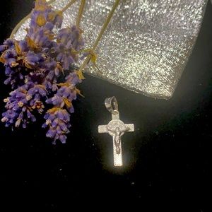 S925 New Small Cross with Jesus 💖